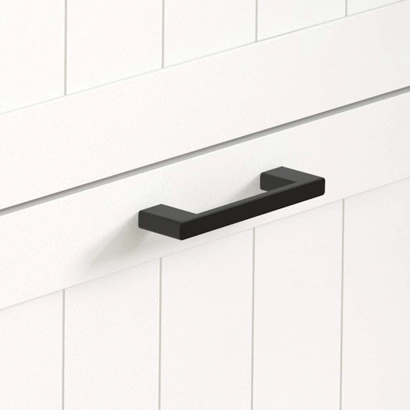 Mobile contenitore in legno verde con 4 ante e 2 cassetti