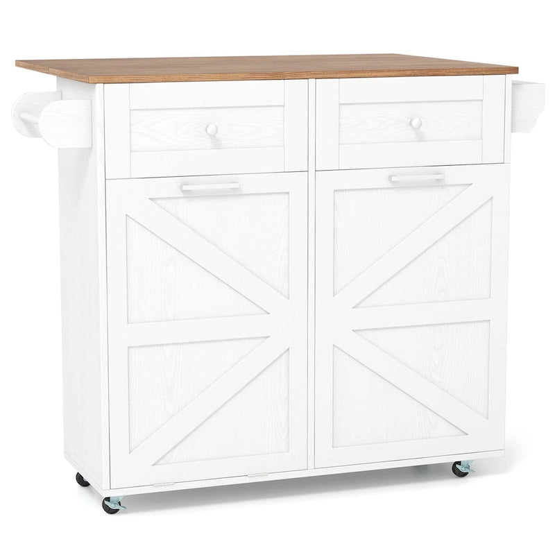 Carrello da cucina con isola pieghevole - Vedi dettagli