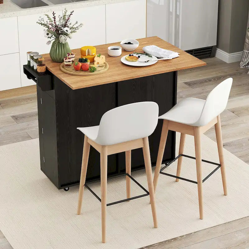Carrello da cucina con isola pieghevole - Vedi dettagli