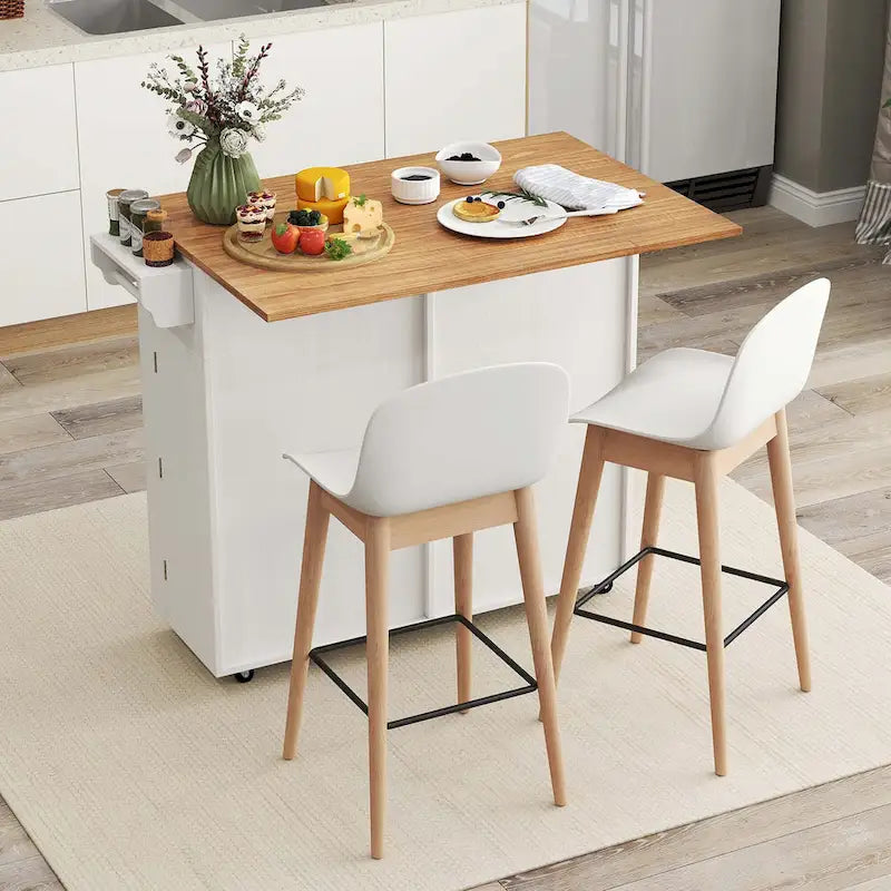 Carrello da cucina con isola pieghevole - Vedi dettagli