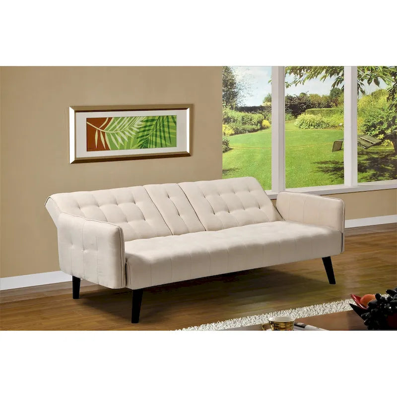 Divano letto futon imbottito Hash trapuntato