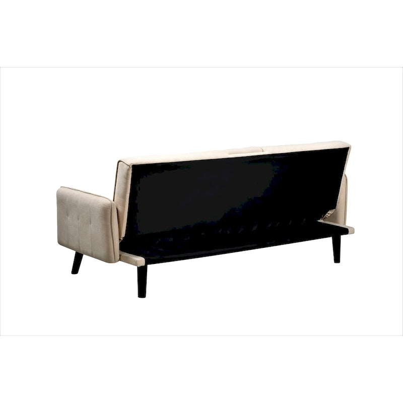 Divano letto futon imbottito Hash trapuntato