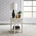 Tavolino con cassetto stile Modern Farmhouse, bianco, da mercato delle pulci