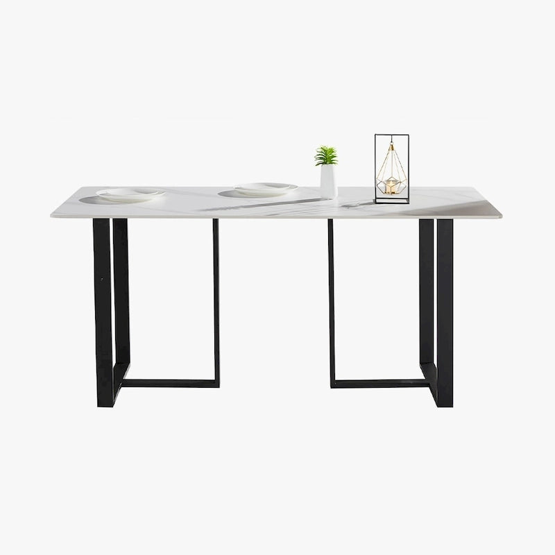 63 Tavoli da pranzo in pietra rettangolari moderni e minimalisti