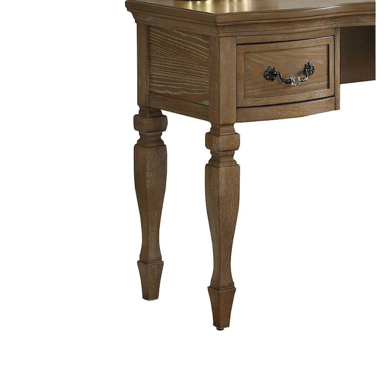 Set toeletta in legno di gomma con sgabello