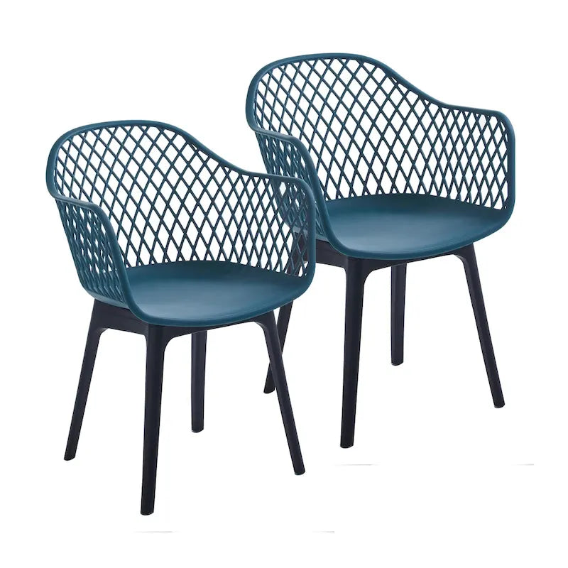 Sedie da pranzo Porthos Home Miro, set da 2, scocca e gambe in plastica
