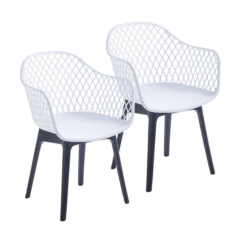 Sedie da pranzo Porthos Home Miro, set da 2, scocca e gambe in plastica