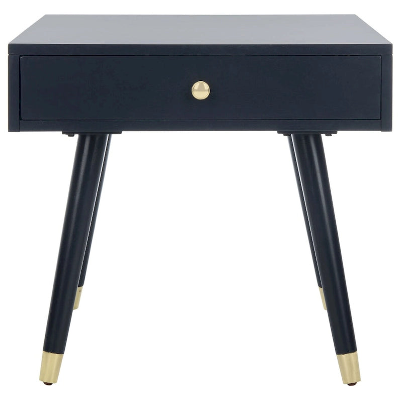 Tavolino Sunny Mid-Century con Tappo Dorato - 24 x 24 x 22,3 - 24Lx24Px22A