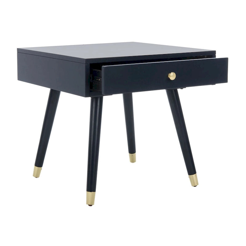 Tavolino Sunny Mid-Century con Tappo Dorato - 24 x 24 x 22,3 - 24Lx24Px22A