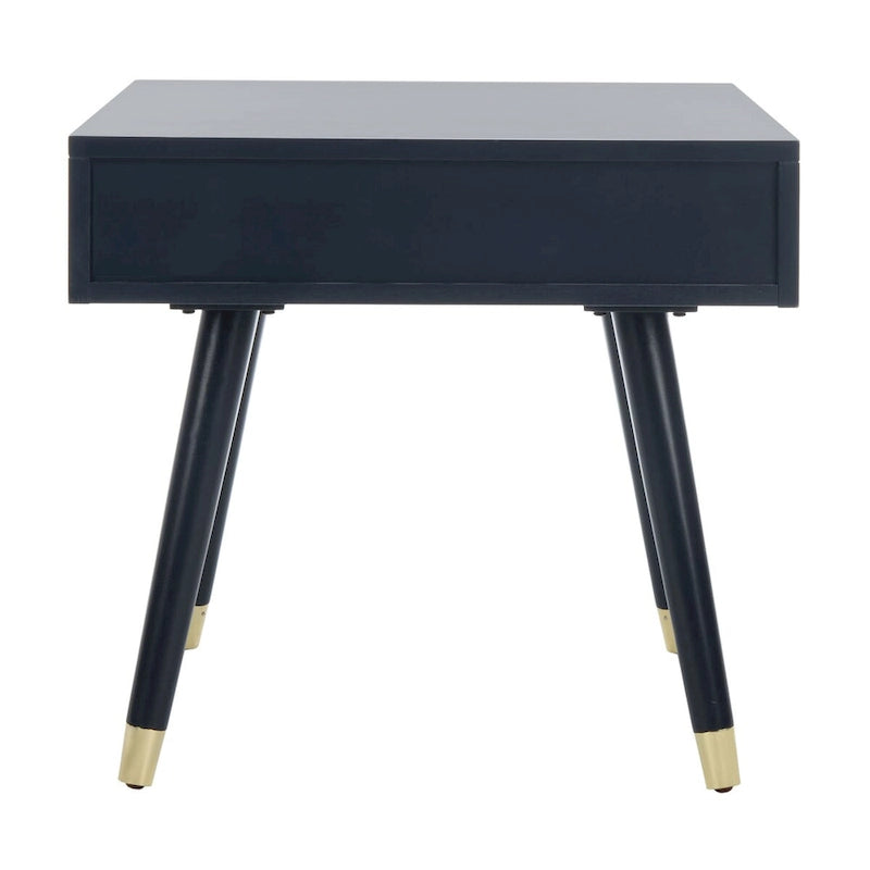 Tavolino Sunny Mid-Century con Tappo Dorato - 24 x 24 x 22,3 - 24Lx24Px22A