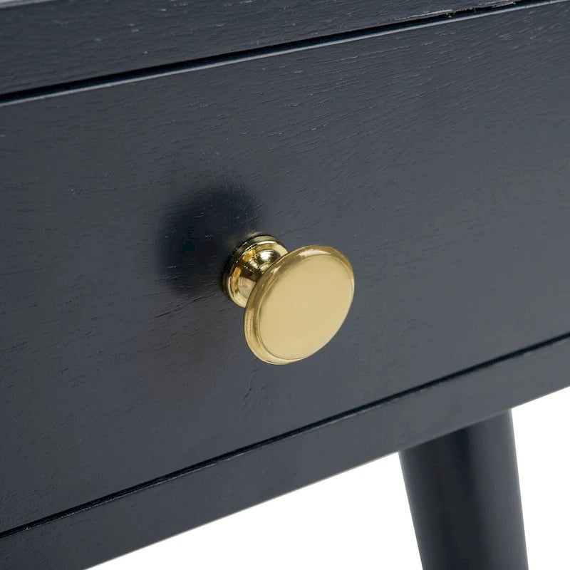 Tavolino Sunny Mid-Century con Tappo Dorato - 24 x 24 x 22,3 - 24Lx24Px22A