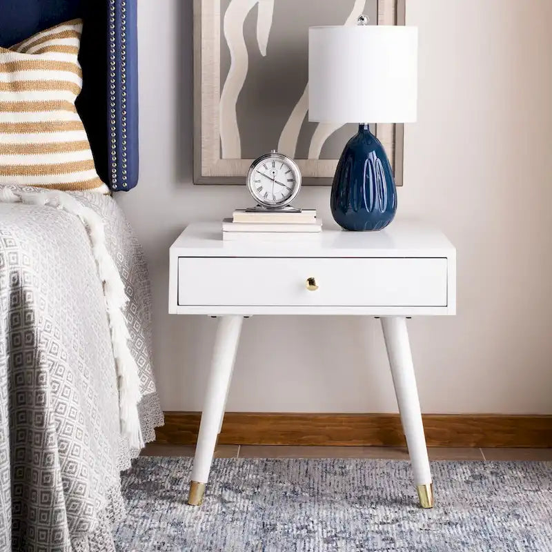 Tavolino Sunny Mid-Century con Tappo Dorato - 24 x 24 x 22,3 - 24Lx24Px22A