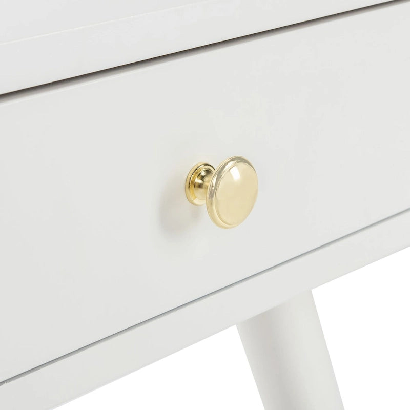 Tavolino Sunny Mid-Century con Tappo Dorato - 24 x 24 x 22,3 - 24Lx24Px22A