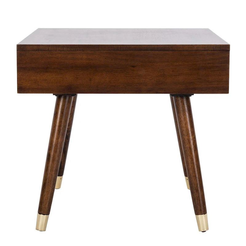 Tavolino Sunny Mid-Century con Tappo Dorato - 24 x 24 x 22,3 - 24Lx24Px22A