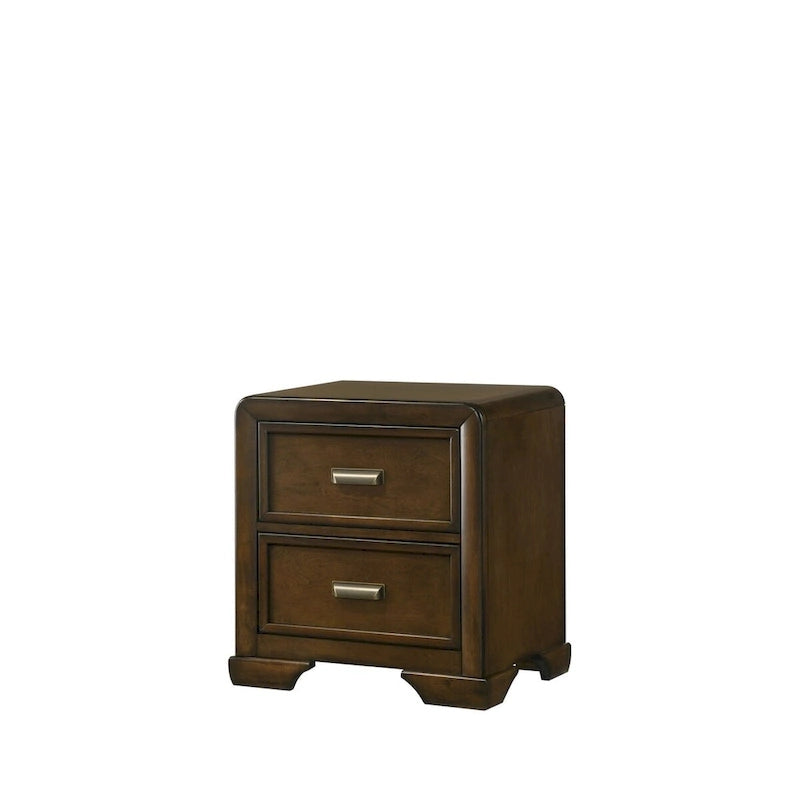 Set Camera da Letto Jimmy 4 Pezzi con Pannelli Imbottiti Marrone Beige