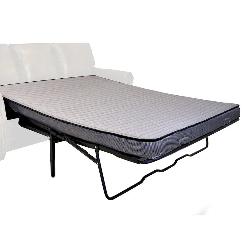 Divano-letto e divanetto in tessuto camoscio marrone rustico Ranch, Made in USA - 37 x 86 x 40