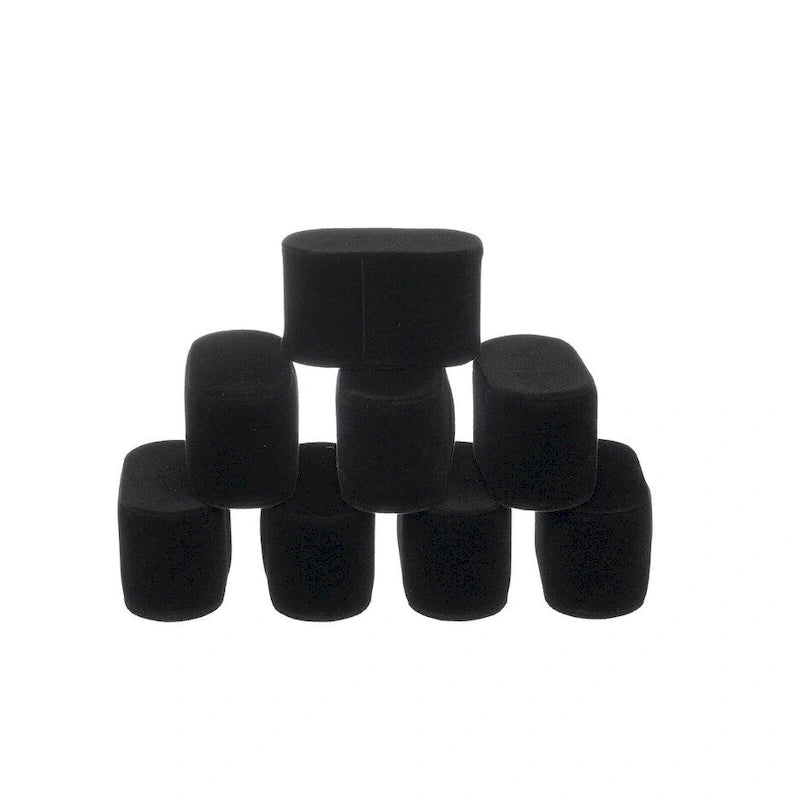 Set di 8 cuscini in velluto per braccialetti/orologi, per scatola, custodia, espositore - Disponibili in bianco e nero